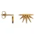 Label Kiki gold plated oorbellen Sunset