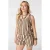 MS Mode top met cut-out en print Plus Size – kaki