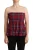 Gelaagde Ruit Strapless Top