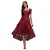 Asymmetrische kanten geborduurde jurk dames Goddiva Midi