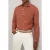 Reiss Ls Linen Shirt Cinnamon Brown