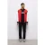 The Kooples Teddy Avec Manche En Cuir Et Broderie En K Red / White