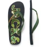 Jack & Jones Heren teenslippers jfwlogo palm print donkerblauw/groen