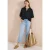 Cecil Dames Blouse met korte mouwen en gespleten hals in Groen