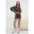 Skinny fietsbroek met hoge taille