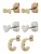 PIECES Oorbellen ‘PCFUNA’  goud / zilver