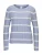 MADELEINE Trui  blauw / wit