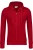 HAKRO Hooded sweatshirt rood, Effen