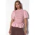 Gestreepte Textuur Rimpel Blouse