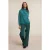 River Woods Fancy Lurex Mock Neck T-shirt Green