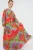Geprinte V-hals Maxi-jurk