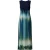 Mouwloze maxi-jurk met noorderlichtbosprint