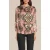Summum Woman Top Flare Sleeves Ornament Print Antique Pink
