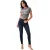 True Religion Dames/Dames High Rise Skinny Jeans (Donkerblauw)