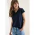 Shirt met korte mouwen en V-hals in effen kleur