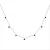 Luxenter, Khosar halsketting in 925 sterling zilver en onyx gerhodineerd
