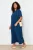 Trendyol Curve Dames Donkerblauw Effen Maxi Kort Casual Recht Grote maten Jurk