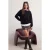 TRENDYOLMİLLA Dames Zwart Effen Lang Regular fit Sweatshirts
