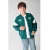 Shoeby oversized sweatvest met backprint – groen/wit