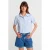 Dames Korte Linnenmix Blouse