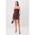 TRENDYOLMİLLA Dames Bruin Stippen Kort / Mini Mouwloos Skater Jurken