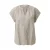 s.Oliver gestreepte top met plooien – beige