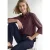blouse met 3/4-mouwen in leerlook