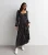 Polka Dot geplooide uitgesneden maxi-jurk