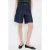Mango baggy regular waist denim short dark blue denim