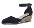 Tamaris Pumps met sleehak , sleehak, instapschoen, riemzandan met modieuze jute-afwerking