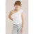 WE Fashion one shoulder top wit fijn gebreid