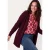 Miss Etam Plus gebreid vest – paars