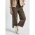 Street One Dames Broek met gedessineerde straight legs in Bruin