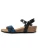 Bayton Sandaal ‘Wodonga’  donkerblauw / zwart
