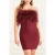 GUESS Evita Bandage Mini Dress Vino