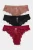 TRENDYOLMİLLA Dames 3-pack Zwart Effen Slips