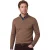 Cavallaro trui bruin half zip
