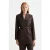Scotch & Soda Double Breasted Lurex Pinstripe Blazer Chocolate Plum