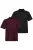 JP1880 Shirt  wijnrood / zwart