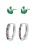 Hey Happiness Oorbellen ‘Rainbow’  zilver