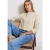 Street One Dames Trui met ronde hals in Beige