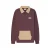 Sweatshirt 1/2 rits met polo-kraag en etnische borduring van een racket Silbon