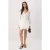 TRENDYOLMİLLA Dames Ecru Effen Kort / Mini Lang Casual Skater Jurken