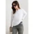 TRENDYOLMİLLA Dames Wit Gestreept Lang Oversized T-shirts