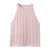 Mango Kids mouwloze top roze gebreid