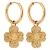 Label Kiki gold plated oorbellen Wish me Luck Hoops