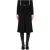 Moschino Bondage Buckle Stretch Cady Skirt Black