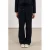 NUKUS wide leg regular waist casual broek donkerblauw