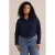WE Fashion Curve blouse donkerblauw