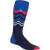 Heat Holders Dames lichtgewicht thermo skisokken – Donkerblauwe Zigzag